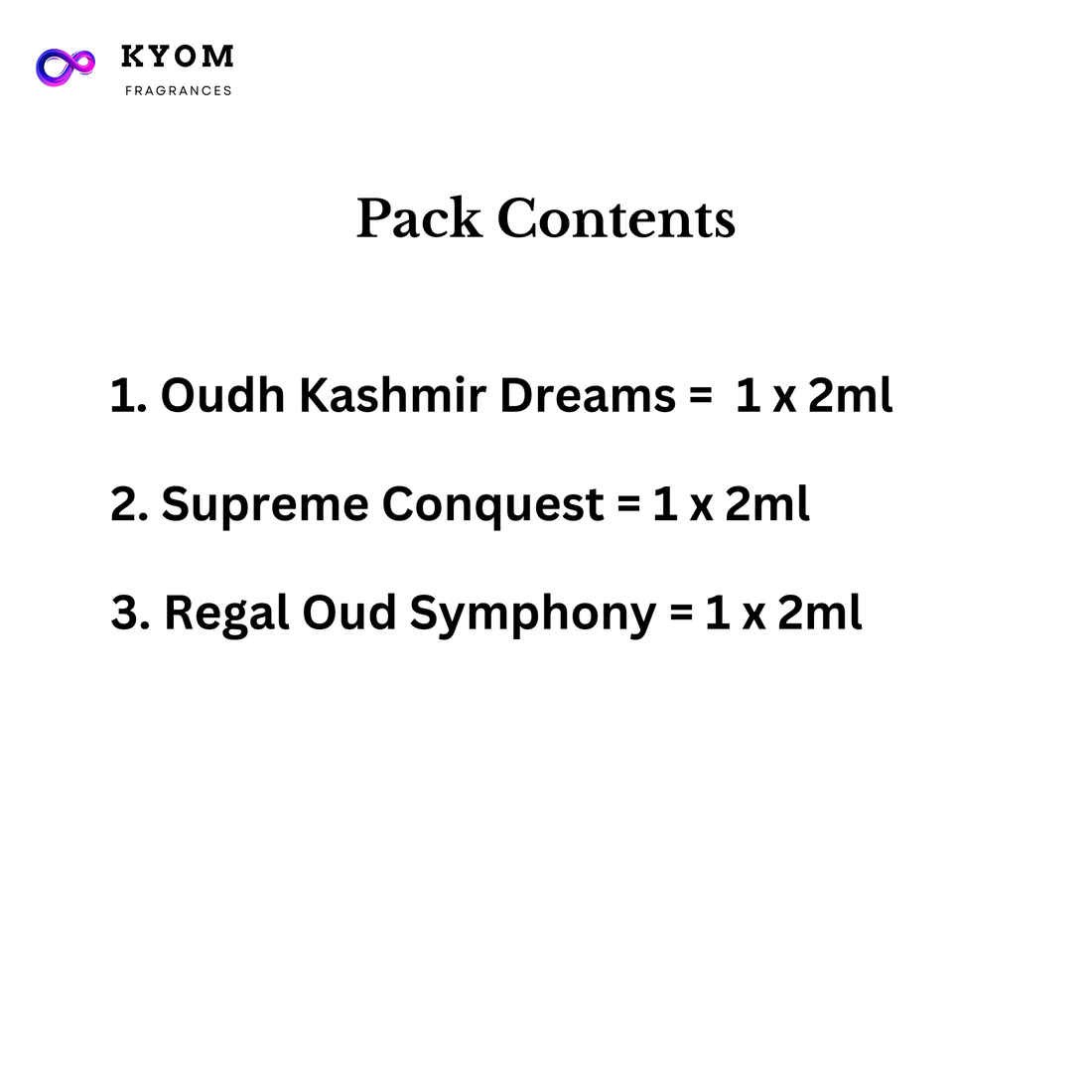 3-Sample Pack For HIM