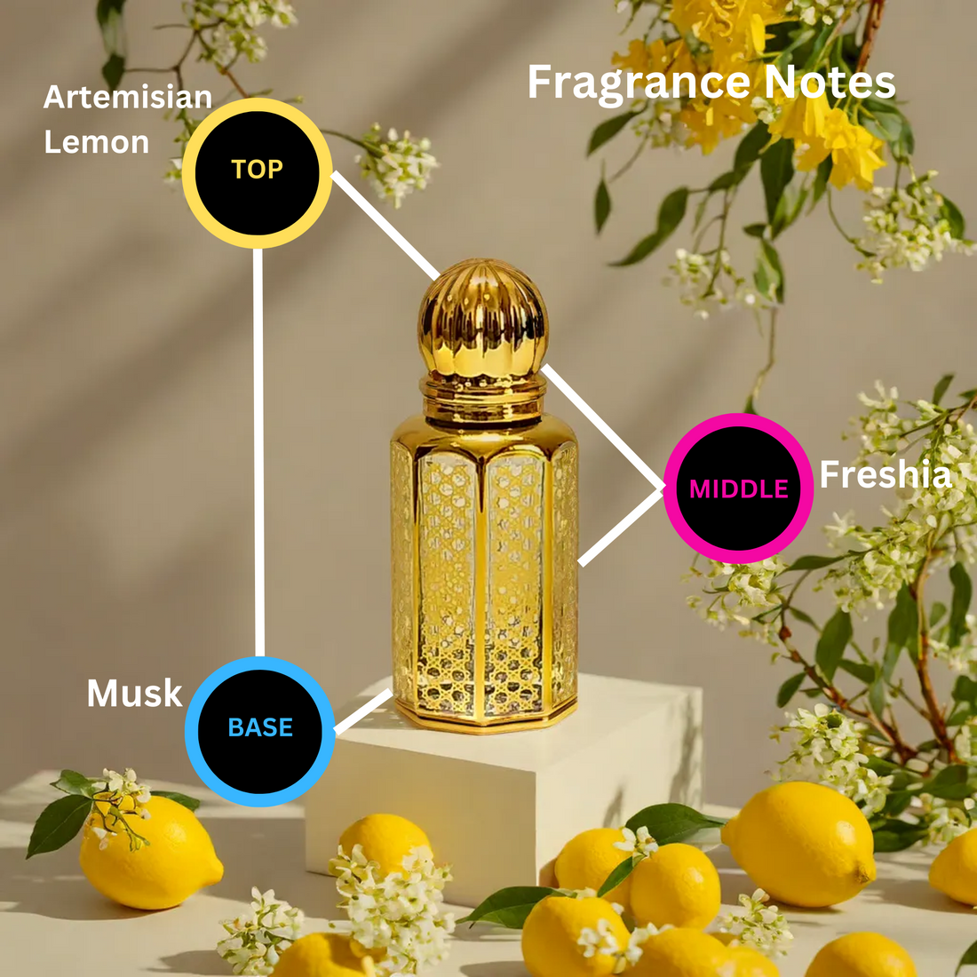 Crystal Oud Elixir Attar Perfume | For Men | 6mL