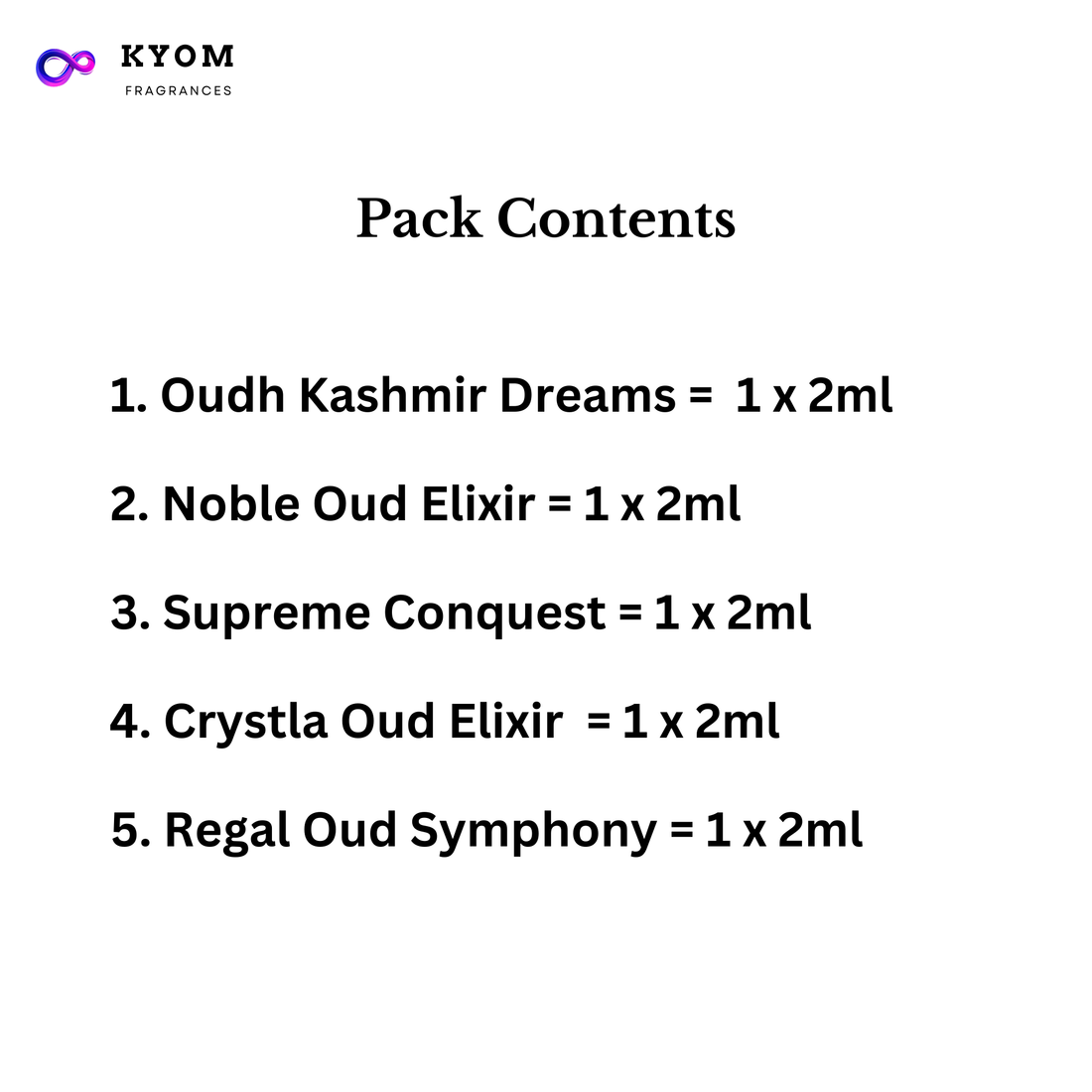 5-Sample Pack For HIM